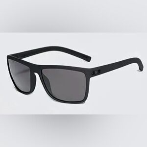 Men's Stylish Black Sunglasses with Half Gray Tinted Lenses